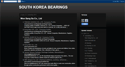 Desktop Screenshot of koreabearings.blogspot.com