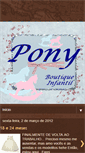 Mobile Screenshot of ponyboutiqueinfantil.blogspot.com