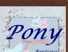 Tablet Screenshot of ponyboutiqueinfantil.blogspot.com