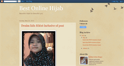 Desktop Screenshot of bestonlinehijab.blogspot.com