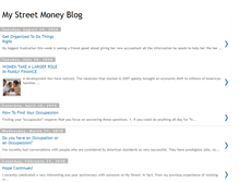 Tablet Screenshot of mystreetmoneyblog.blogspot.com
