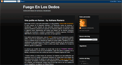 Desktop Screenshot of fuegoenlosdedos.blogspot.com