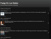 Tablet Screenshot of fuegoenlosdedos.blogspot.com