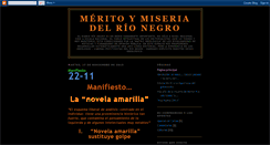 Desktop Screenshot of meritoymiseriadelrionegro.blogspot.com