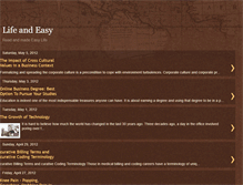 Tablet Screenshot of lifeandeasy.blogspot.com