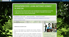 Desktop Screenshot of desaparecidojuanantonio.blogspot.com