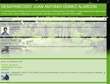 Tablet Screenshot of desaparecidojuanantonio.blogspot.com