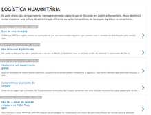 Tablet Screenshot of logisticahumanitaria.blogspot.com