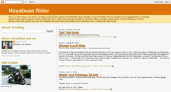 Desktop Screenshot of hayabusarider.blogspot.com