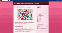 Desktop Screenshot of esperienzeconilcolore.blogspot.com