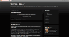 Desktop Screenshot of ginnieseger.blogspot.com