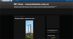 Desktop Screenshot of conocimientos-aves.blogspot.com
