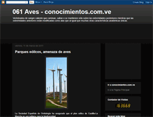 Tablet Screenshot of conocimientos-aves.blogspot.com