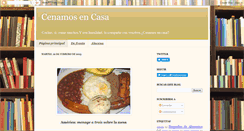 Desktop Screenshot of cenamosencasa.blogspot.com