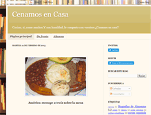 Tablet Screenshot of cenamosencasa.blogspot.com