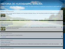Tablet Screenshot of historiadehuatabampo.blogspot.com