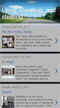 Mobile Screenshot of lying-cheating-stealing.blogspot.com
