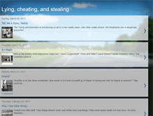 Tablet Screenshot of lying-cheating-stealing.blogspot.com