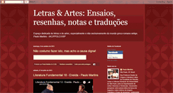 Desktop Screenshot of letrasartes.blogspot.com