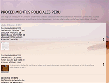 Tablet Screenshot of procedimientospolicialesperu.blogspot.com