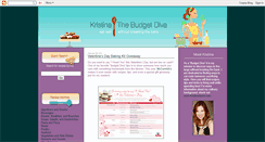 Desktop Screenshot of kristinathebudgetdiva.blogspot.com