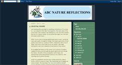Desktop Screenshot of abcnaturereflections.blogspot.com
