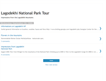 Tablet Screenshot of lagodekhi-national-park.blogspot.com