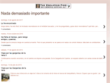 Tablet Screenshot of nadademasiadoimportante.blogspot.com