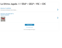 Tablet Screenshot of laultimajugada.blogspot.com