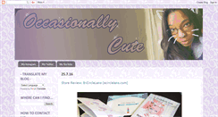 Desktop Screenshot of occasionallycute.blogspot.com