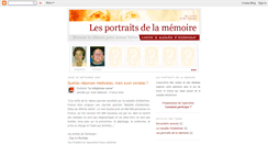 Desktop Screenshot of lesportraitsdelamemoire.blogspot.com