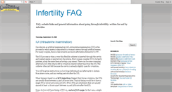 Desktop Screenshot of infertilityfaq.blogspot.com