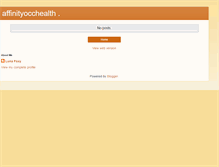 Tablet Screenshot of affinityocchealth.blogspot.com