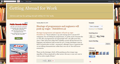 Desktop Screenshot of abroadforwork.blogspot.com
