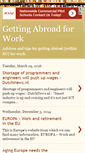 Mobile Screenshot of abroadforwork.blogspot.com