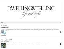 Tablet Screenshot of dwellingandtelling.blogspot.com