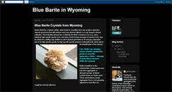 Desktop Screenshot of gemhunter-barite.blogspot.com