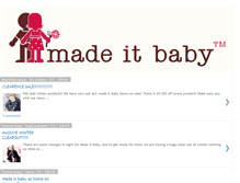 Tablet Screenshot of madeitbaby.blogspot.com