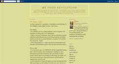 Desktop Screenshot of myfoodrevolution.blogspot.com