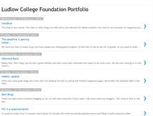 Tablet Screenshot of ludlowfoundationportfolio.blogspot.com