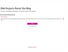 Tablet Screenshot of dnaprojectsportal.blogspot.com