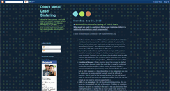 Desktop Screenshot of directmetallasersintering.blogspot.com