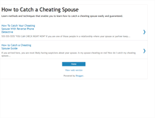 Tablet Screenshot of catchmycheatingspouse.blogspot.com