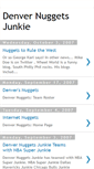 Mobile Screenshot of denvernuggetsjunkie.blogspot.com