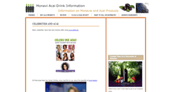 Desktop Screenshot of monavi-acai-drink-information.blogspot.com