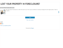 Tablet Screenshot of foreclosurerefund.blogspot.com