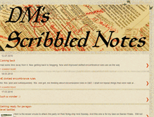 Tablet Screenshot of dmscribble.blogspot.com