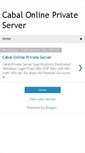 Mobile Screenshot of cabalonlineprivateserver.blogspot.com
