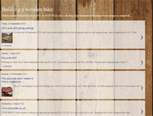 Tablet Screenshot of buildingawoodenbike.blogspot.com