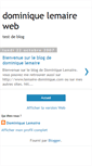 Mobile Screenshot of lemaire-dominique.blogspot.com
